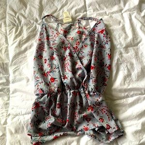 Floral blouse tank